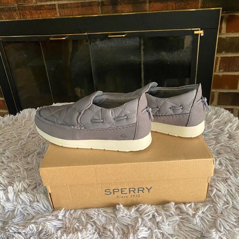 Sperry Women’s Slip On Shoes Lightweig Gray Size 7.5 M Comfort Soft Sneakers NEW - Picture 8 of 16